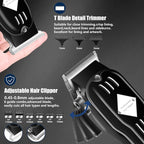 SUNNOW Hair Clippers for Men, Beard Trimmer & Hair Trimmer & Electric Foil Shavers Razor Kit, Hair Cut Machines Men's Beard Grooming Kit for Home, Barber(Black)