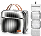 Bosidu Hanging Travel Toiletry Bag,Large Capacity Cosmetic Travel Toiletry Organizer for Women with 4 Compartments & 1 Sturdy Hook,Perfect for Travel/Daily Use/Christmas