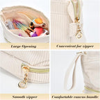 Travel Make up Bag Double Layer Cosmetic Bag Gift for Women Preppy Stuff Bag for Her Mom Girlfriend Wife Teacher 12 13 14 15 16 Years Old Teen Girl Gifts Trendy Bag