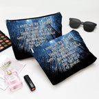 Cute Makeup Bag for Purse Canvas Waterproof Funny Cosmetic Bags for Women Zipper Travel Toiletry Pouch-Friend Gifts Makeup Bags