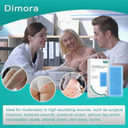 Dimora Upgrade Super Absorbent Dressing with Activated Charcoal, Superior Anti-Odor Moisture Absorpting Wound Dressing 4"x8" 10 Packs
