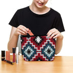 Women Native Southwest American Indian Aztec Navajo Art Make Up Bag Holder Multifunction Cosmetic Train Case Casual Zipper Tote Bag Large Capacity for Cosmetics Digital Accessories Travel