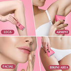 Ufree Bikini Trimmer Electric Razors for Women, Rechargeable Pubic Hair Trimmer Electric Shaver for Legs Body Hair, Bikini Shaver IPX7 Waterproof, Rose Red
