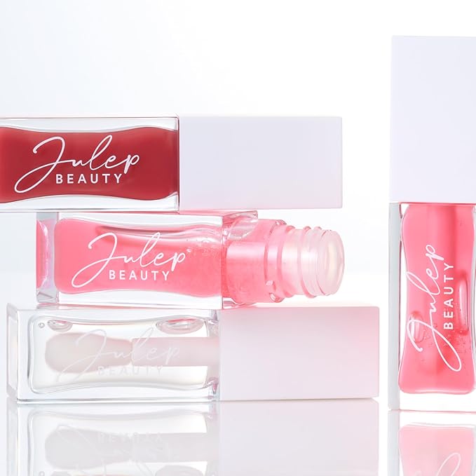 Julep So Plush Glossy Lip Oil – Hydrating Lip Tint with Apricot, Avocado & Jojoba Oils – Non-Sticky Shine, Moisturizing Lip Gloss for Soft, Nourished Lips – Vegan & Cruelty-Free (02 Soft Mauve)