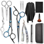 Fcysy Professional Barber Scissors Kit - Thinning Shears for Hair Cutting, Blending & Trimming, Wig Styling Scissors, Barber Accessories