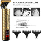 Hair Clippers for Mens Zero Gapped Cordless Hair Trimmer T-Blade Trimmer Professional Haircut & Grooming Kit Rechargeable Edgers Clippers Hair Trimmer Shaver Cutting Kit with LCD Display (Led-Tower)