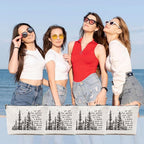 4pcs Camping Gifts for Women Makeup Bag, Travel Essential Cosmetic Bag Camping Essentials Inspirational Gifts for Women Female Girls Sister BFF Nature Lover, Glamping Toiletry Bags