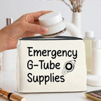 Emergency G-Tube Supplies Cosmetic Bag Gifts for Dietician Nurse Makeup Bag Zipper Makeup Pouch Critical Care Nursing Gift