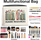 Human Resources Gifts for Women Makeup Bag Thank You Gift for Human Resources HR Cosmetic Bag Zipper Makeup Pouch