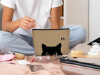 Cute Makeup Bag - Black Cat Kitty Cosmetic Pouch for Women, Cat Gifts