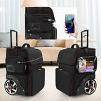 OCHEAL Large Makeup Train Case with 4 Clear Travel Makeup Bags Set, Cosmetic Makeup Case for Hairstylist, Hairdresser Storage Bag with Detachable Pouch,Heat Insulation and Anti-scalding Full layer