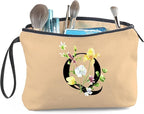 Birthday Thank You Appreciation Monogrammed Gifts for Mom Aunt Teacher Sister Friend Coworkers Bride Bridesmaid Makeup Cosmetic Bag with Mirror Mothers Day Christmas Graduation Q