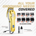 Fagaci Professional Hair Scissors & Hair Clipper with Extremely Fine Cutting, Hair Cutting Scissors Professional, Cordless Hair Clippers Set, Hair Shears, Barber Clippers Hair Cutting Shears