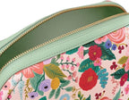 RIFLE PAPER CO. Garden Party Large Cosmetic Pouch for Storing Small Accessories, Includes Gold Zipper, Printed in Full Color with Stylized Pattern and Foil Stamped Logo