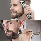 Beard Trimmer for Men-Hair Clippers for Men-Cordless Rechargeable Hair Clipper and Trimmer-Beard Shaver Barbershop（Bronze）