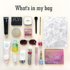 STARDW Aesthetic Floral Makeup Bag Cute Small Cosmetic Bags for Women Girls, Travel Toiletry Bag Large Capacity Zipper Makeup Pouch, Purse Organizer Pouches (Embossed white)