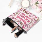 Nashville Travel Gifts Makeup Bag, Nashville Lover Accessories Souvenirs, Country Music Gifts for Traveller Women Friends, Birthday Bachelorette Party Favors Women Trip Cosmetic Bag Pouch