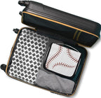 Travel Toiletry Bag for Women & Men Sport Baseball Red Hanging Cosmetic Organizer Portable Waterproof Makeup Case Make Up Bag with Compartments Travel Essentials for Bathroom Shower