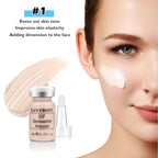 BB Pigment Serum Starter Kit Hyaluronic Acid Essence Foundation BB Facial Glow Skin Care Kit 0.27oz 12 Vials, Combined With Niacinamide and Peptides To Skin Tone Anti-Aging Foundation #1
