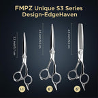 5.5" Hair Cutting Scissors Professional Barber Scissors, Hair Cutting Shears with 440C Steel - 60HRC Hardness Extremely Sharp with Ergonomic for Salon & Home Use (5.5'' Professional Hair Shears)