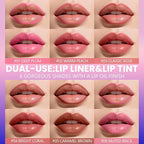 Jolilab Lip Stain Masque,Wipe Off Lip Tint,Waterproof,Transfer proof,Highly Pigmented,Ultra Long Lasting Lip Stain Peel off Makeup With Matte finish for All-day Wear.(#01 DEEP PLUM)
