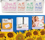 4 Pcs Christmas Girls Weekend Gifts for Women Girls Trip Makeup Bag Girl Trip Gifts Favors Cosmetic Bag Toiletry Bag Zipper Pouch Weekender Bags for Women Girl Friendship Bachelorette Party Birthday
