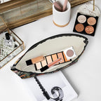 3Pcs Classic Forest Flower Fruit Makeup Bag Cosmetic Bags for Women, Abstract Botanical Travel Toiletry Bag, Thank You Anniversary Birthday Friendship Gifts for Women Girls Mom Friends Teacher