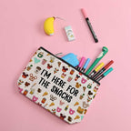 Cartoon Mouse Makeup Bag Cosmetic Bag Zipper Pouch Funny Cute Mouse Themed Gifts Animal Lover Gifts Friendship International Nurses Day Birthday Gift for Women Girl Sister Friend Bestie