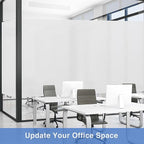 Volcanics Frosted Glass Window Privacy Film with Installation Tools, Removable Static Cling Bathroom Window Film, Heat Control UV Blocking, Peep-Proof, Ideal for Home Office 23.6 x 78.7 Inches