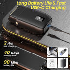Electric Foil Shavers for Men, 3 Speed Electric Razor for Men, High Speed Dual Floating Blades, IPX7 Waterproof Wet & Dry, LED Display, USB Type C Charging, Foil Razor for Face/Beard/Head (Black)