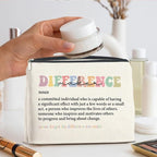 Difference Maker Makeup Bag Thank You Gifts for Mentor Leader Coach Boss Manager Leaving Retirement New Job Going Away, Difference Maker Gifts Cosmetic Bag Zipper Makeup Pouch