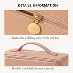 Travel Makeup Bag Toiletry Bag for Women Large Cosmetic Travel Bag Makeup Storage Box Skincare Organizer Vanity Organizer Bag Multi-Function Makeup Organizer with Compartments Travel essentials