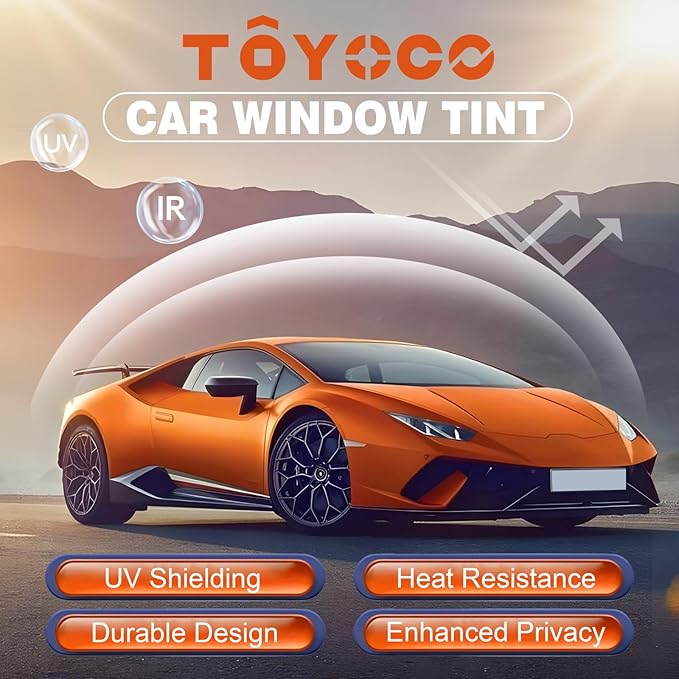 Car Window Tint Film-50% VLT Premium Cabon Tinting Roll | 36IN x 100FT| UV Shielding| Heat Resistance| Enhanced Privacy| Scratch Resistant| Professional Quality Window Tint Film for Auto