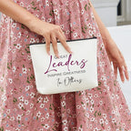 Boss Lady Gifts for Women Makeup Bag Boss Day Gifts Boss Gifts Employee Appreciation Gifts Thank You Gifts for Coworkers Mentor Leader Christmas Birthday Gift Great Leaders Inspire Greatness in Others