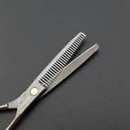 6.0 Inches Professional hair cutting thinning scissors set with razor (Gray)