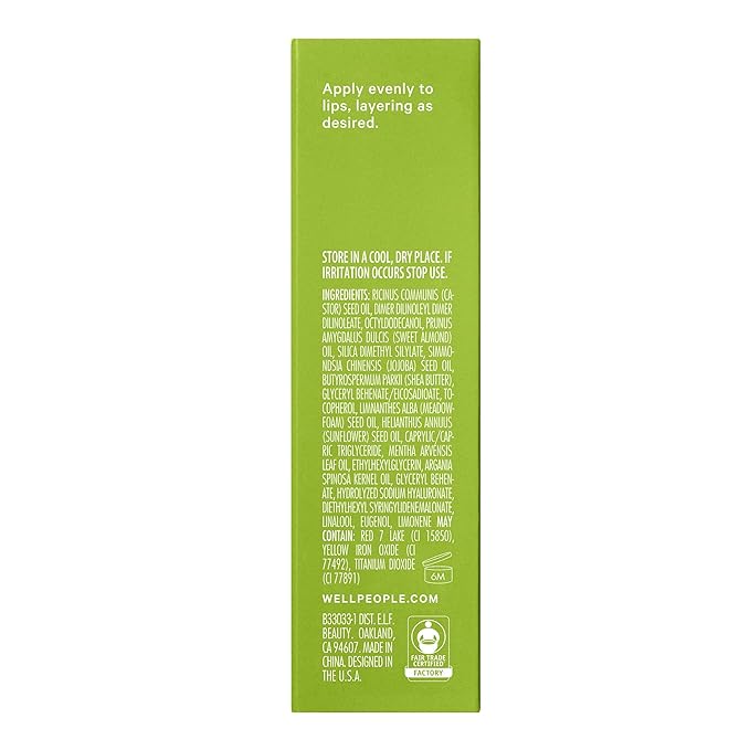 Well People Lush Lip Tinted Oil, Moisturizing Lip Oil For Nourishing & Conditioning Lips, Adds Sheer Color, Vegan & Cruelty-free, Dusty Rose