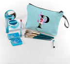Birthday Inspirational Bridesmaid Proposal Team Small Gifts for Women Mom Aunt Teacher Sister Coworkers Makeup Cosmetic Bag Travel with Mirror Mothers Day Christmas Graduation P