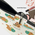 Capybara Gifts, Cute Makeup Bag, Capybara Stuff Cosmetic Bag Travel Pouch, Friendship Graduation Birthday Animal Lovers Gifts for Women Girls Daughter Friend Sisters