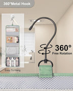 Relavel Travel Hanging Toiletry Bag for Men Women Travel Kit Shaving Bag Waterproof Large Makeup Bag Wash Bag Makeup Organizer Cosmetic Case for Bathroom Shower Green Pro