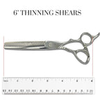 Set of Professional Hair Cutting Scissors in VG-10 Japan Steel - Includes Hair Cutting Scissors, Thinning Shears and Leather Case - Heritage for Master Stylists (6.0 Inch)