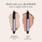 Julep Eyeshadow 101 Cream-to-Powder Waterproof Shadow Stick – Red Wine Shimmer – Long-Lasting, Crease-Proof, Warm Red Shimmer Cream Eyeshadow with Built-in Smudger
