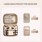 Telena Large Makeup Bag, Travel Toiletry Bag for Women, Vegan Leather Makeup Organizer Case Cosmetic Bag for Travel Essentials