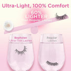BEPHOLAN Ultra-thin False Eyelashes 10 Pairs Eyelash Pack False Lashes Natural look Lash Strips Lightweight Lashes with Soft Clear Band(CCS115)