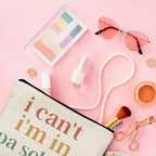 Physician Assistant Gifts for Women, Physician Assistant Makeup Bag, Physician Assistant PA Week Gifts, Medical Assistant Gifts, I Can't I'm in PA School Funny Cosmetic Bag Toiletry Bag