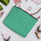 4pcs Colorful Polka Dot Makeup Bag, Fashion Polka Dots Cosmetic Bag, Christmas Wedding Anniversary Birthday Friendship Gifts for Women Girls Best Friends Bridesmaid Bestie Boss Travel Toiletry Bag