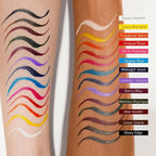 Liquid Eyeliner, Red Eyeliner Pen, Long Lasting Colored Eye Liner Pen with Precision Felt Tip, Water Removable, Friendly to Sensitive Skin, Party Makeup (Crimson Rave)