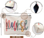 Nurse Makeup Bags - Cosmetic Bags With Zipper for Women & Nursing Students