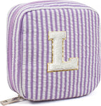 Monogram Cute Cosmetic Bag Travel Bag - Large Makeup Bag Make Up Bag Cosmetic Bag Personalized Daughter Sister Gifts for Women Her Bridesmaid Gift Preppy Makeup Bag Gifts