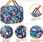 Bosidu Hanging Travel Toiletry Bag,Large Capacity Cosmetic Travel Toiletry Organizer for Women with 4 Compartments & 1 Sturdy Hook,Perfect for Travel/Daily Use/Christmas