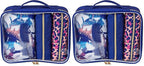 Conair Women's 5 Piece Toiletry and Cosmetic Bag, Blue Palm, 1 Count (Pack of 2)